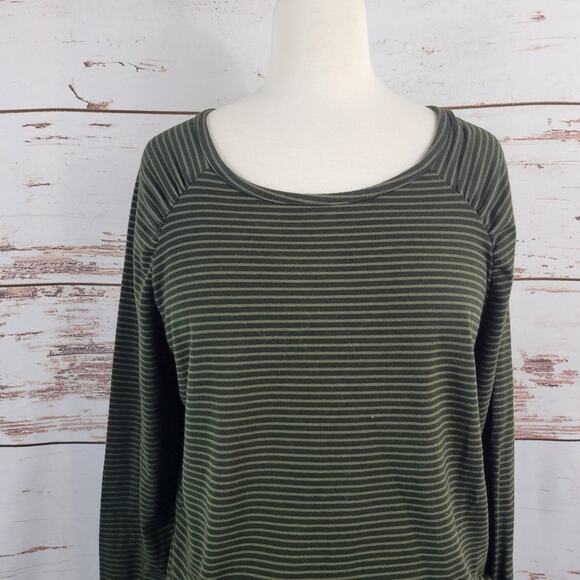 Carve Designs Long Sleeve Shore Dress Black Brown Stripe Size Large - Picture 7 of 7